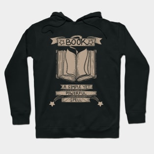 Book Simple Yet Powerful Line Art Illustration with Quote Hoodie